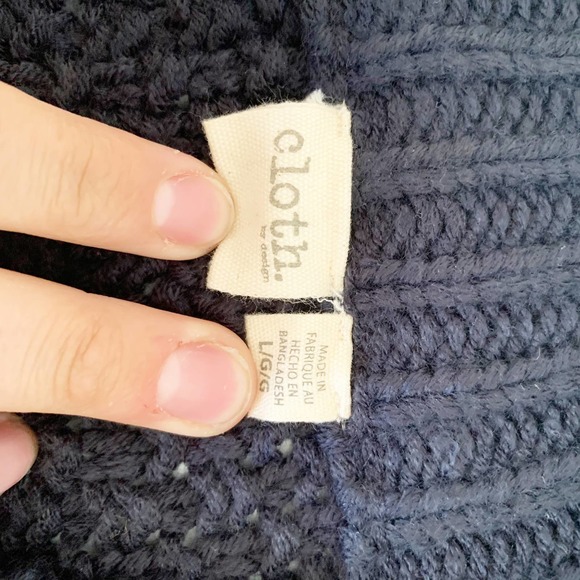 Cloth By Design Novelty Stitch Crew Neck Sweater L - Picture 5 of 9